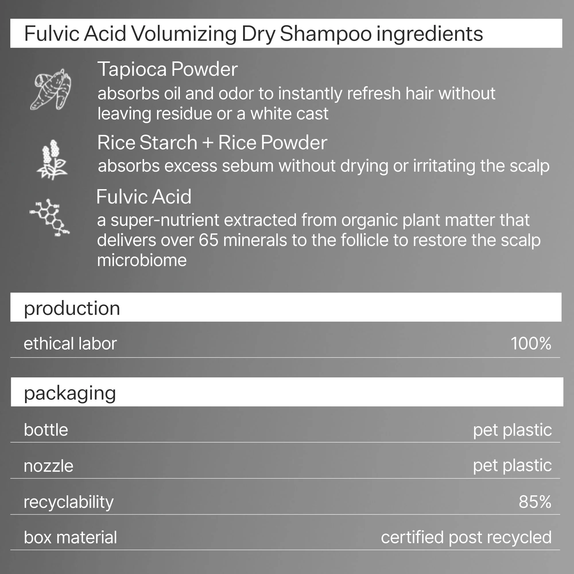Fulvic Acid Volumizing Dry Shampoo - Image 6