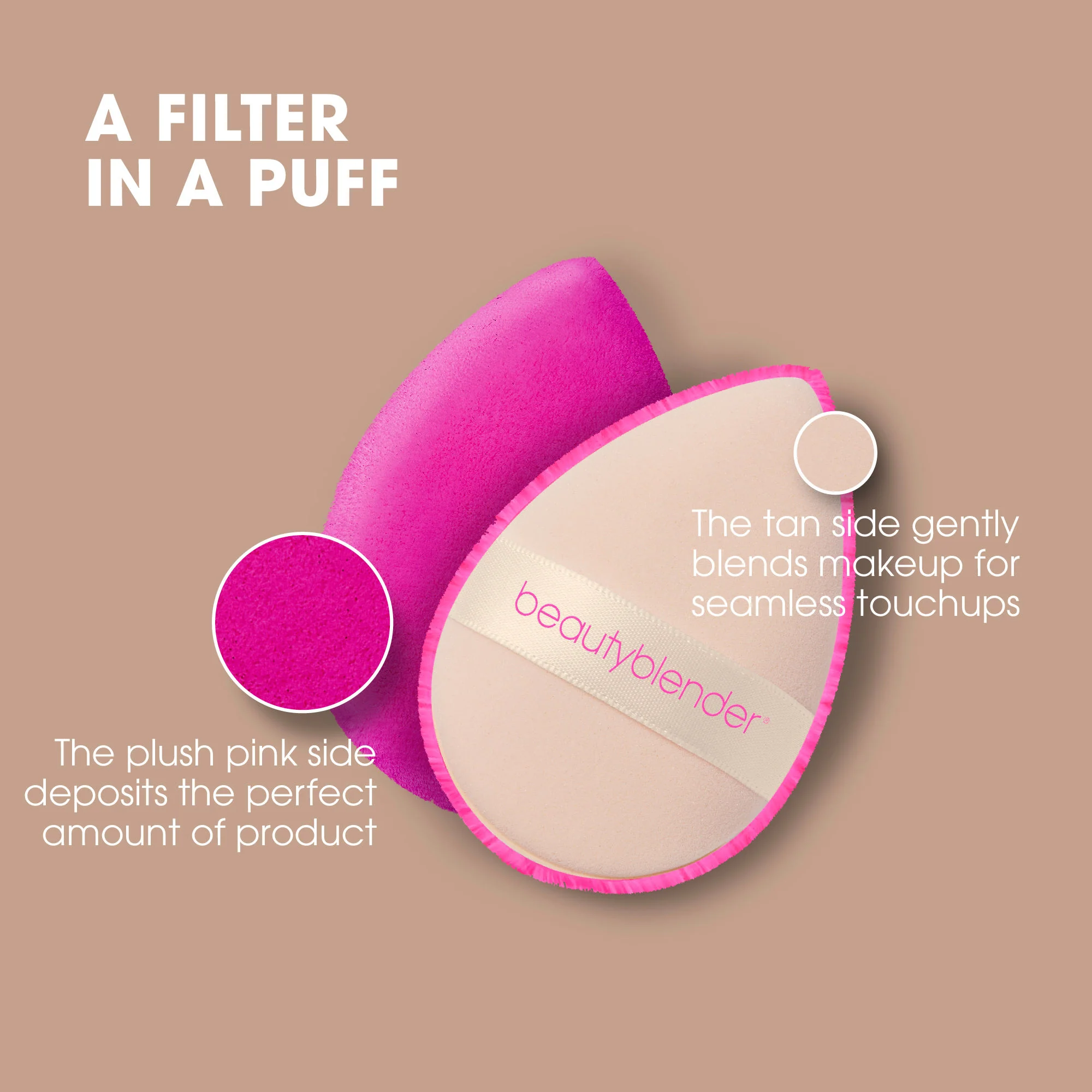 Power Pocket Puff Dual Sided Powder Puff - Image 4