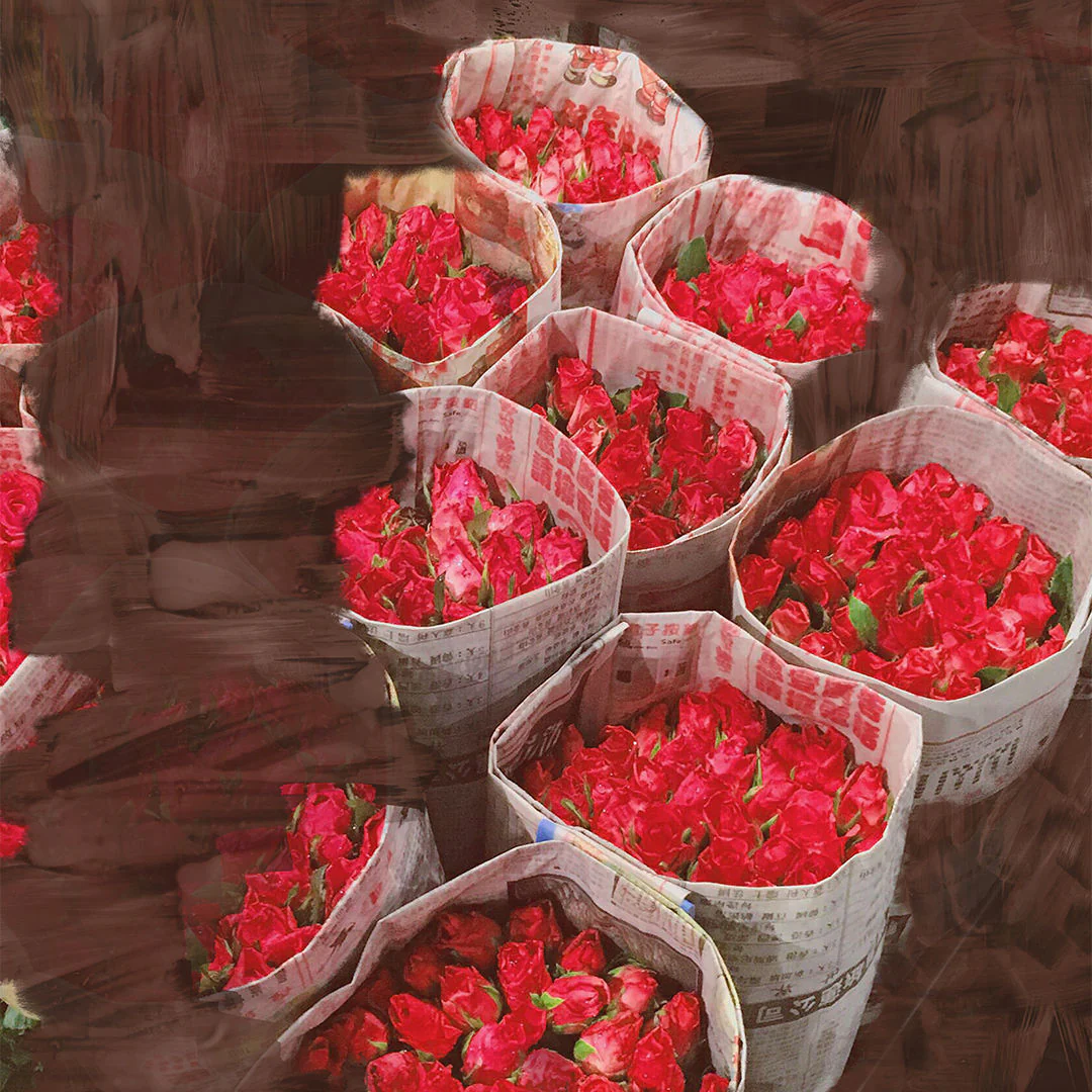 Burning Rose Candle - Image 3
