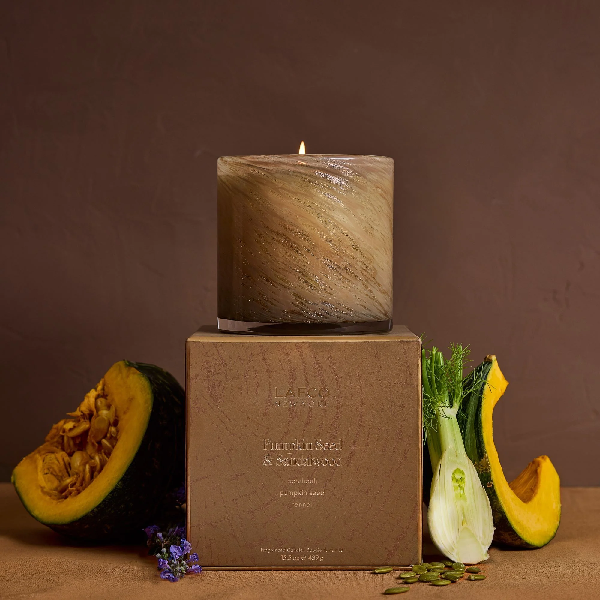 Pumpkin Seed & Sandalwood Candle - Image 3