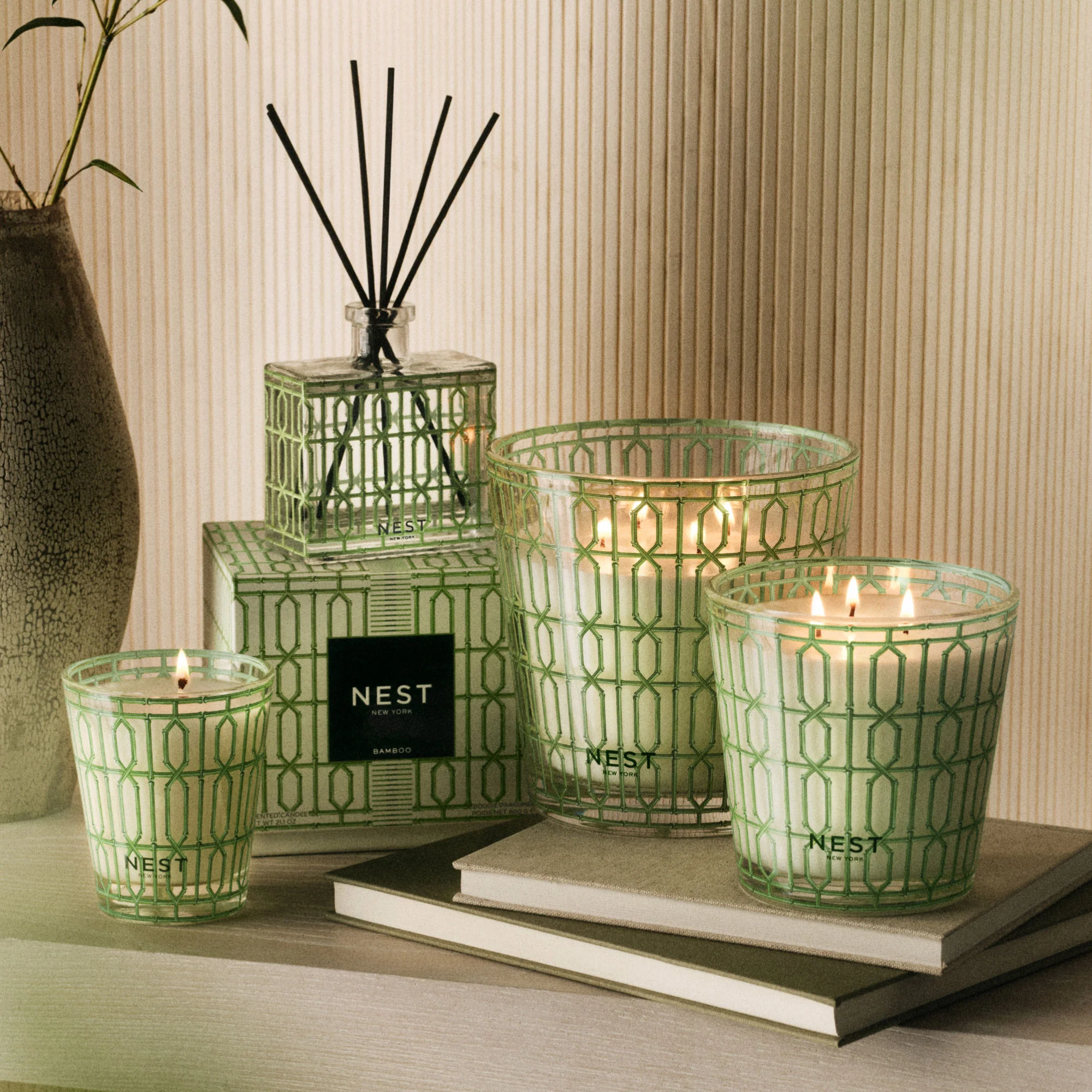 Bamboo Decorative Candle - Image 3