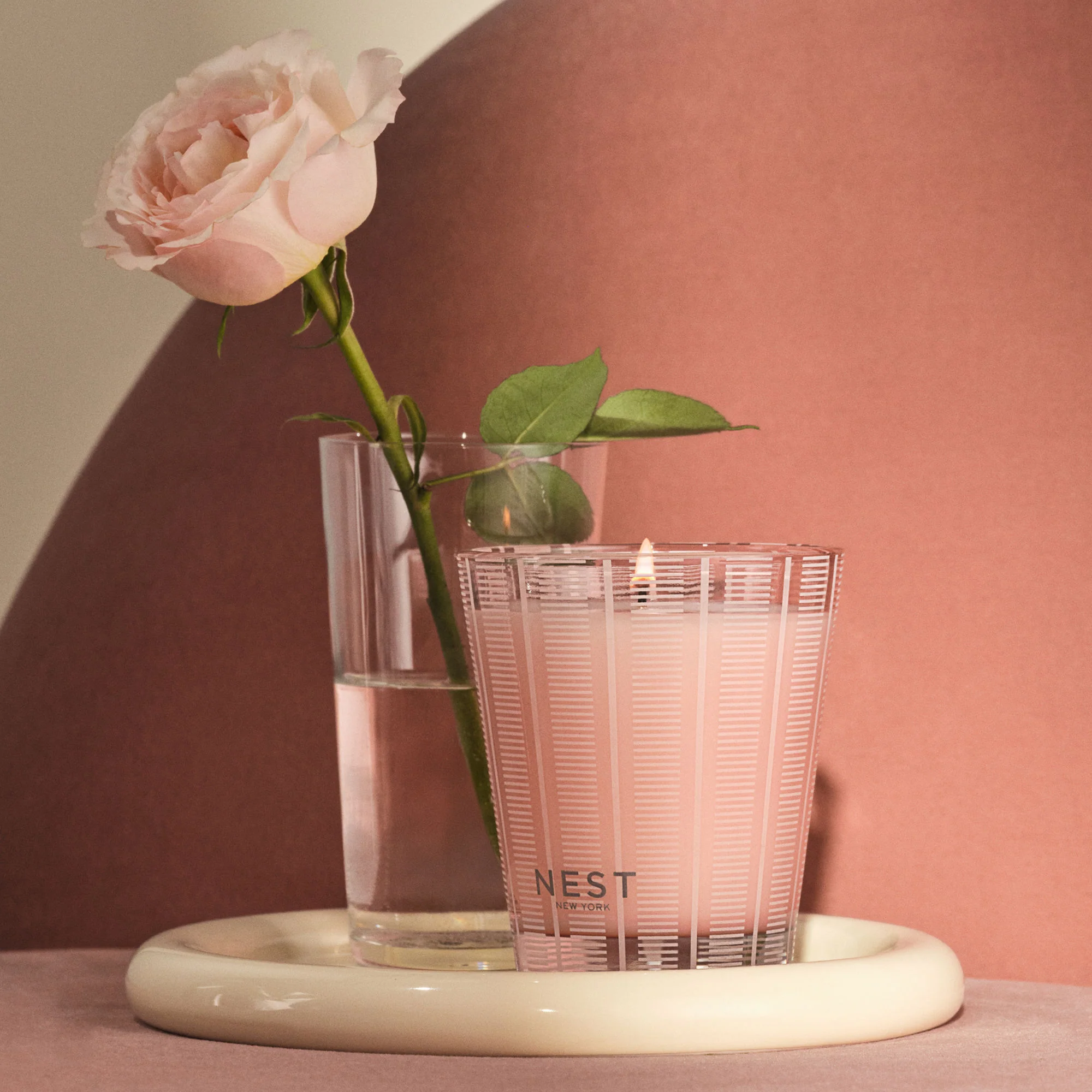Himalayan Salt & Rosewater Candle - Image 4