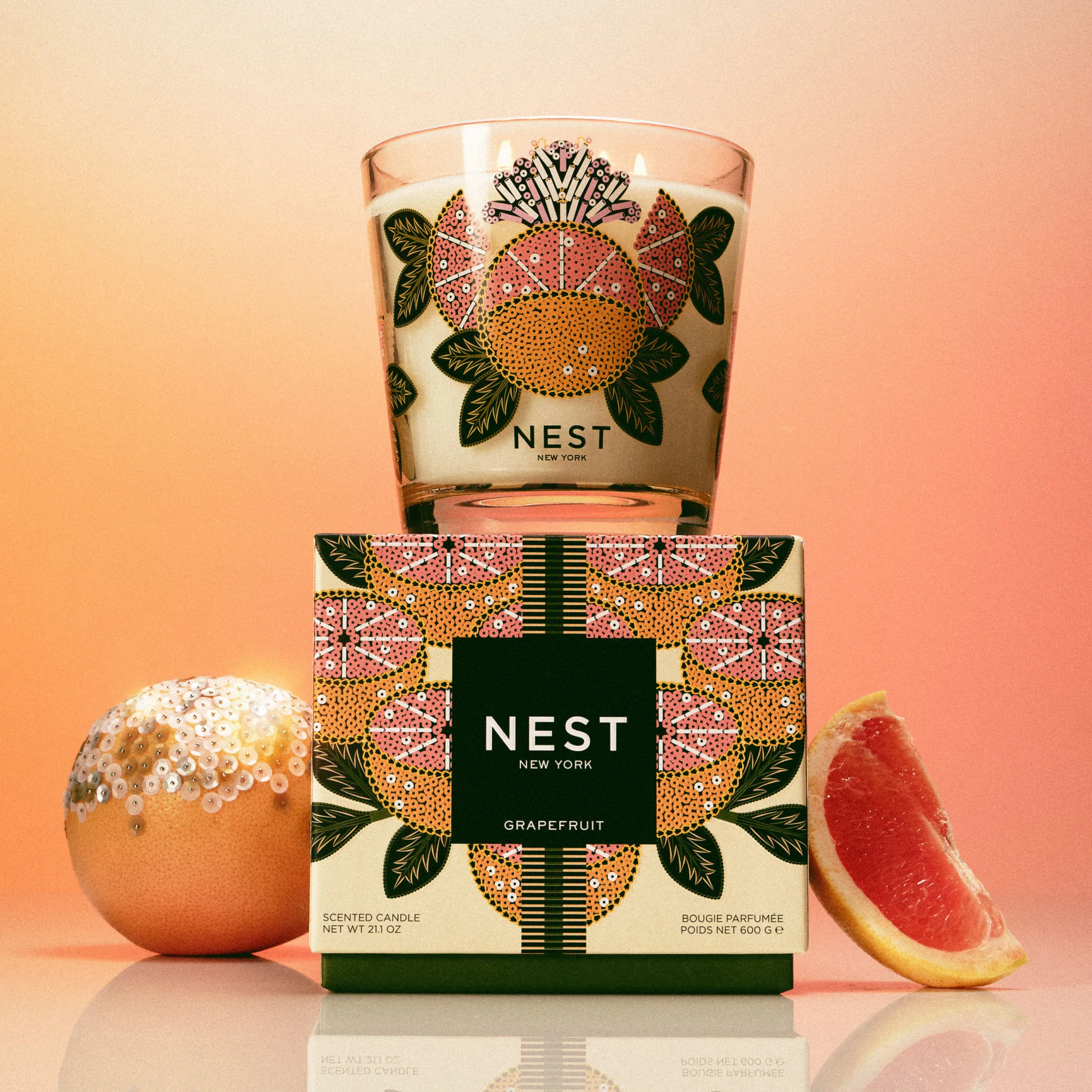 Grapefruit Decorative Candle - Image 3