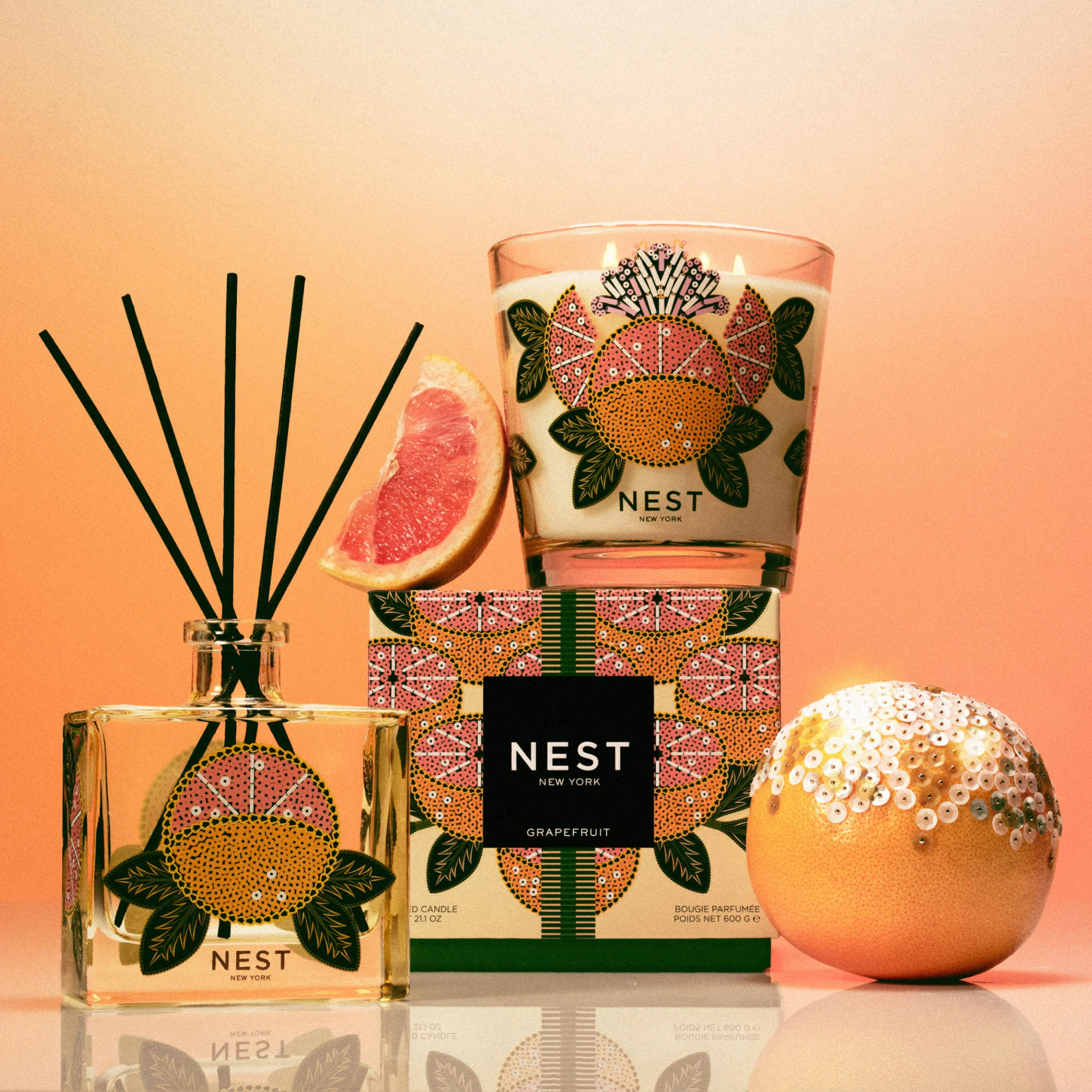 Grapefruit Decorative Candle - Image 4