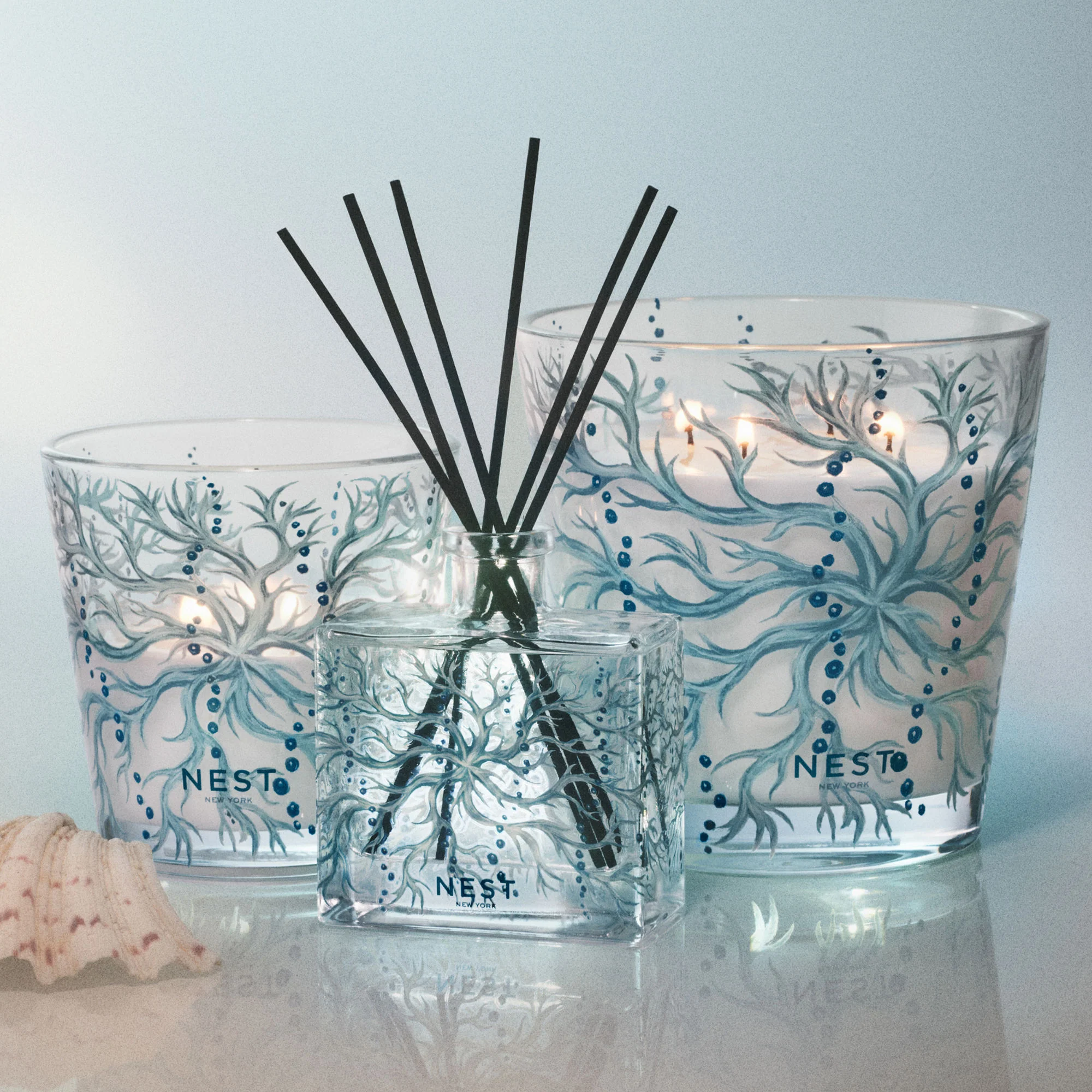 Ocean Mist & Sea Salt Decorative Candle - Image 4