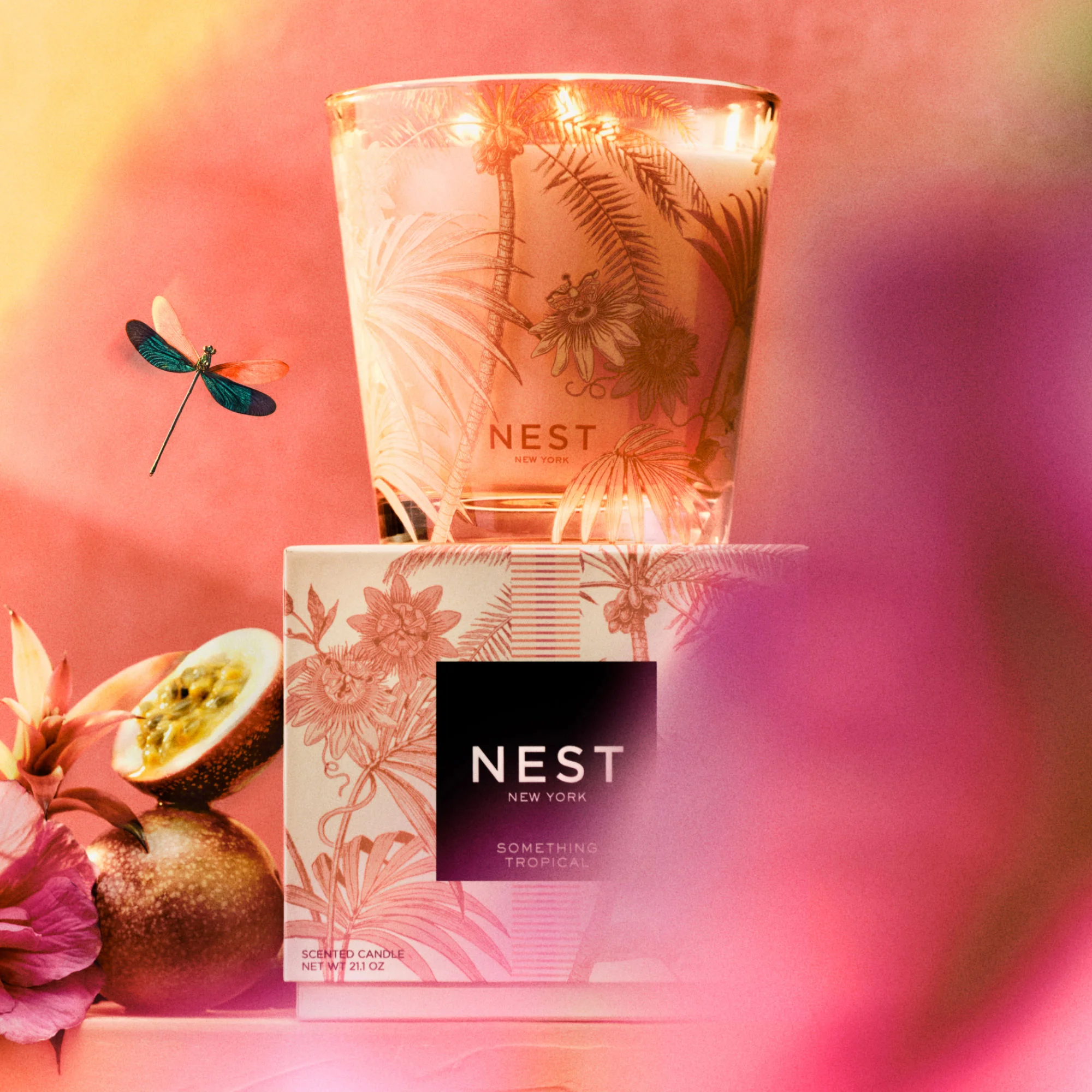 Something Tropical Decorative Candle - Image 3
