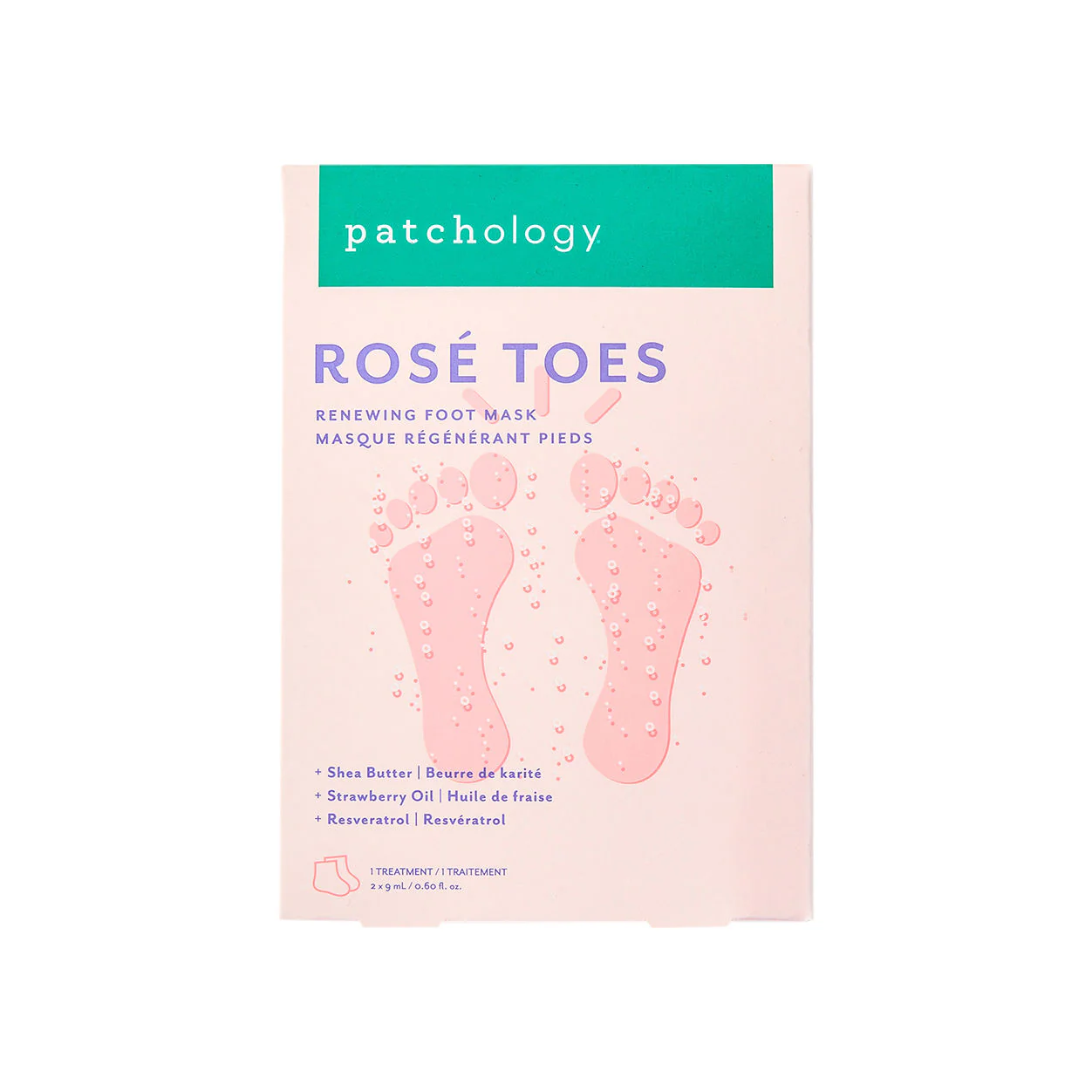 Rosé Toes Renewing and Protecting Foot Mask - Image 2