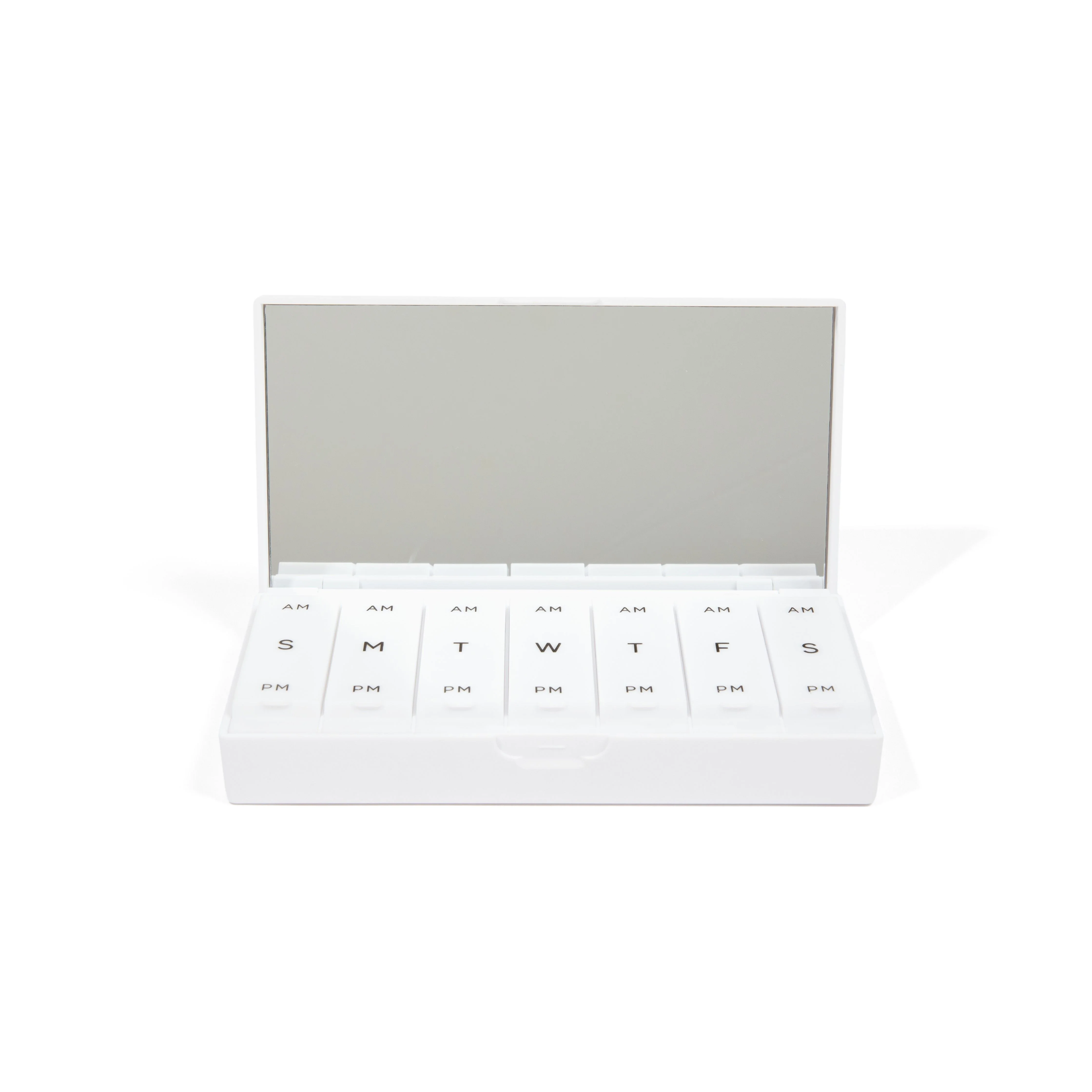 White AM/PM Pill Box - Image 2