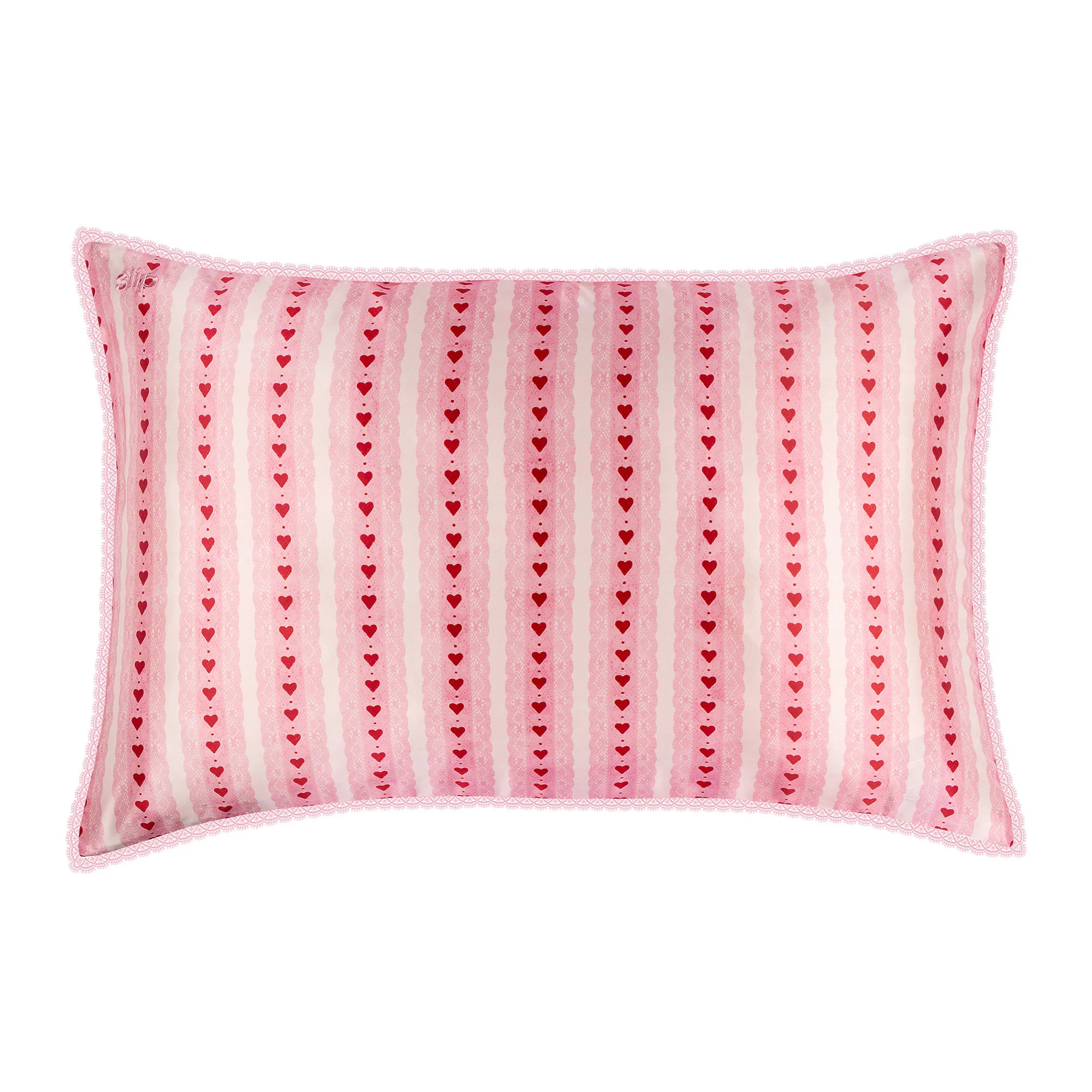 Pure Silk Queen Pillowcase with Lace Trim (Limited Edition) - Image 2