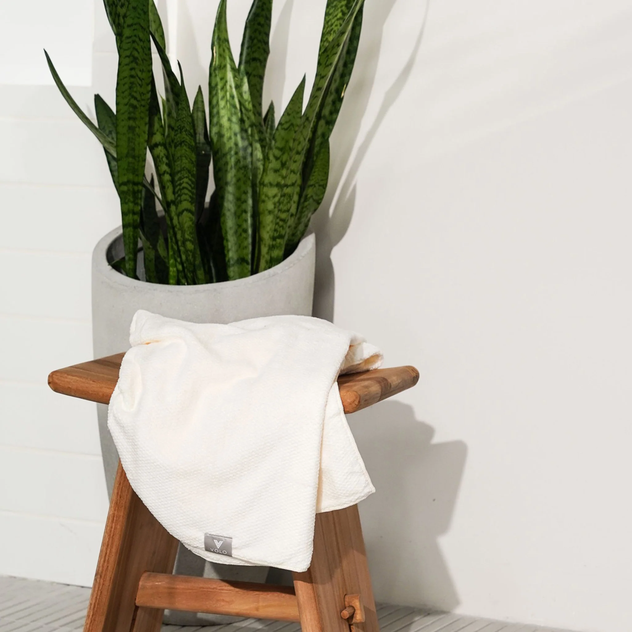 Salt White Body Towel - Image 4